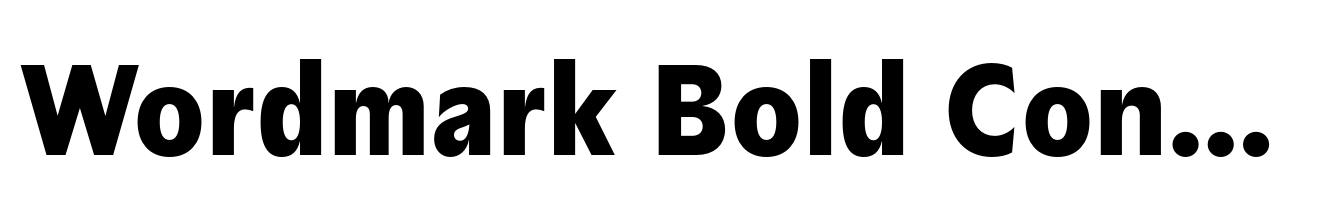 Wordmark Bold Condensed